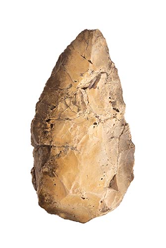 Paleolithic biface head-axe, ... 