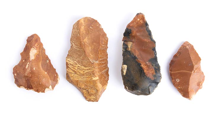 Collection of four Paleolithic ... 