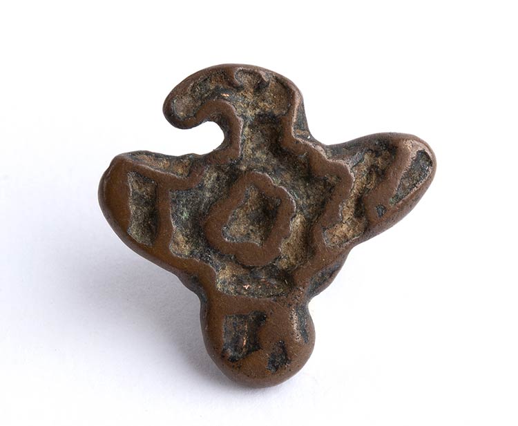 Bactrian bronze seal with spiral ... 