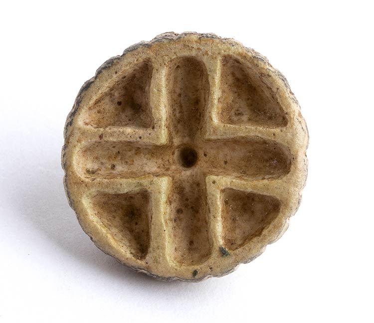 Bactrian faience button seal with ... 