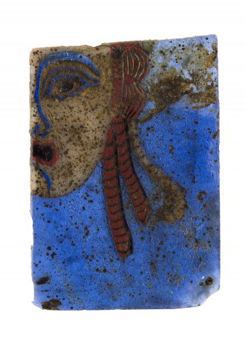 Egyptian Hetaira half mask mosaic ... 