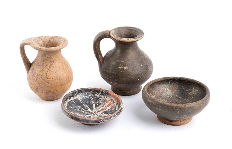 Collection of four Etruscan ... 