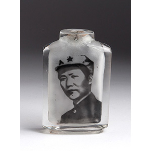 Mao Tse Tung inside painted glass ... 