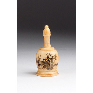 Engraved Luohan, Ivory snuff ... 
