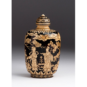 A Fine Japanese Ivory and Lacquer ... 