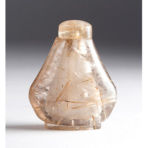 Rock crystal snuff bottle;
XX ... 