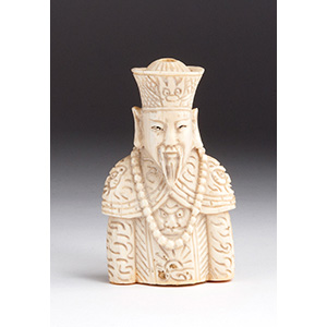 Carved Emperor Ivory snuff ... 