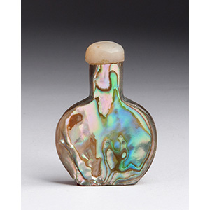 Mother of pearl snuff bottle;
XX ... 