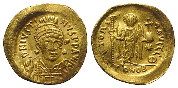 Justin I (518-527). AV Solidus ... 
