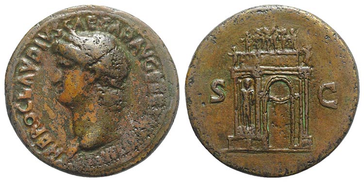 Nero (54-68). Fake Æ Sestertius ... 