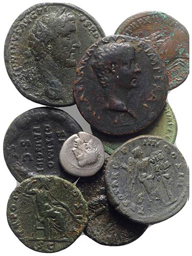 Lot of 14 Roman Imperial AR and Æ ... 