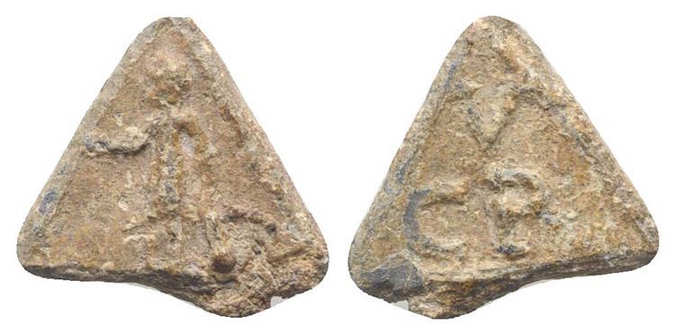 Roman Triangular PB Tessera, c. ... 