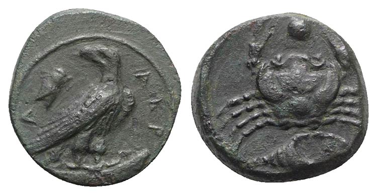 Sicily, Akragas, c. 425-406 BC. Æ ... 