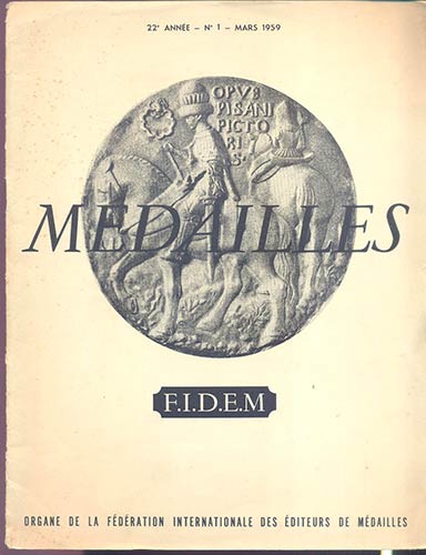 A.A.V.V. - Medailles. Paris, 1959. ... 