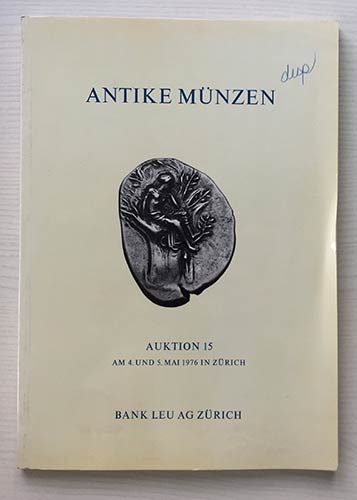 Bank Leu Auktion 15 Antike Munzen ... 