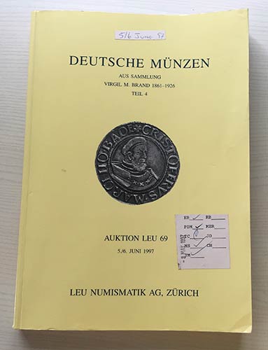 Leu Numismatik Auktion 69 Deutsche ... 