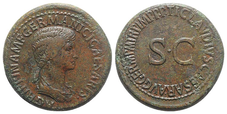 Agrippina Senior (died AD 33). Æ ... 