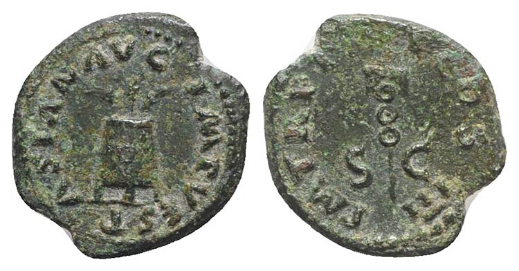 Vespasian (69-79). Æ Quadrans ... 