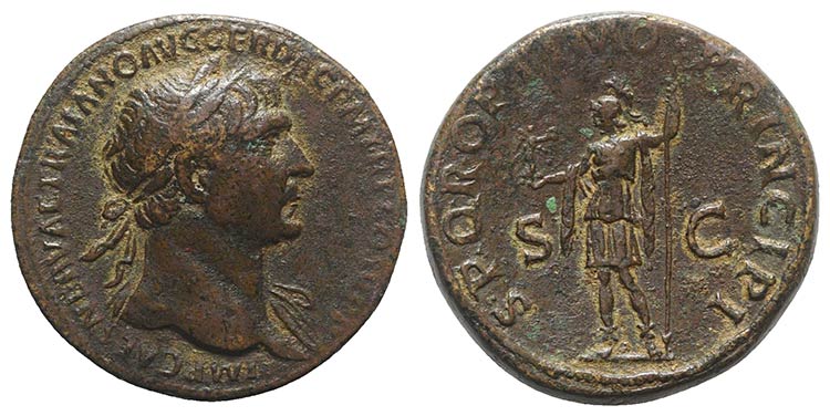 Trajan (98-117). Æ Sestertius ... 