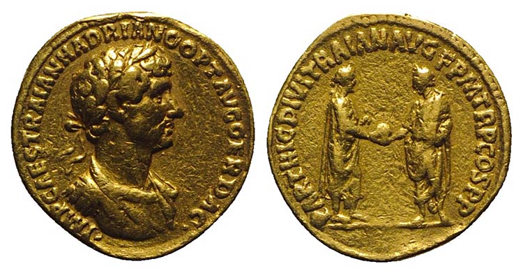 Hadrian (117-138). AV Aureus ... 