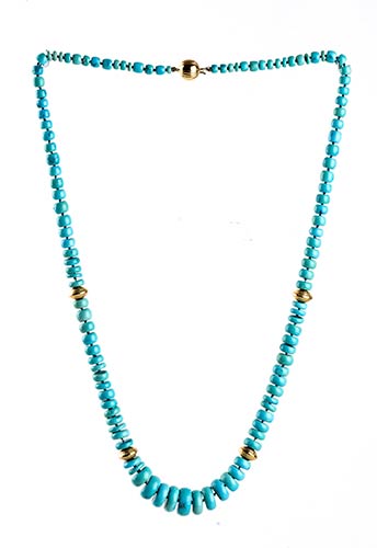Turquoise necklace   strand of ... 