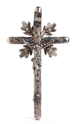 Silver 800/1000 crucifix - Italy, ... 