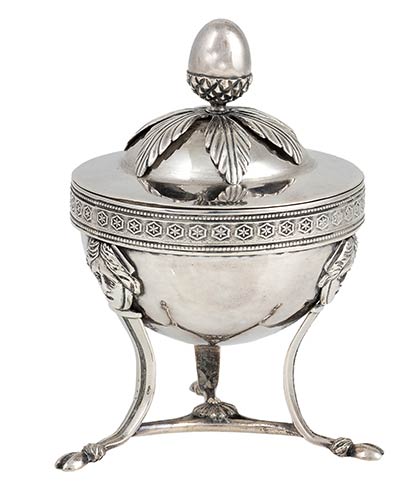 Silver covered sugar bowl - Italy ... 
