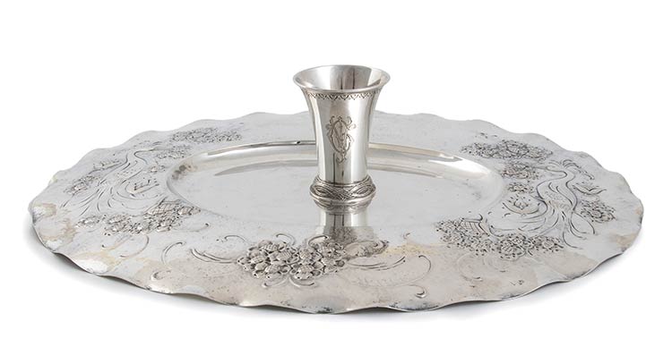 Sterling Silver tray and Gobelet - ... 