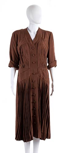 CAROSA SHANTUNG DRESS Early 50s  A ... 