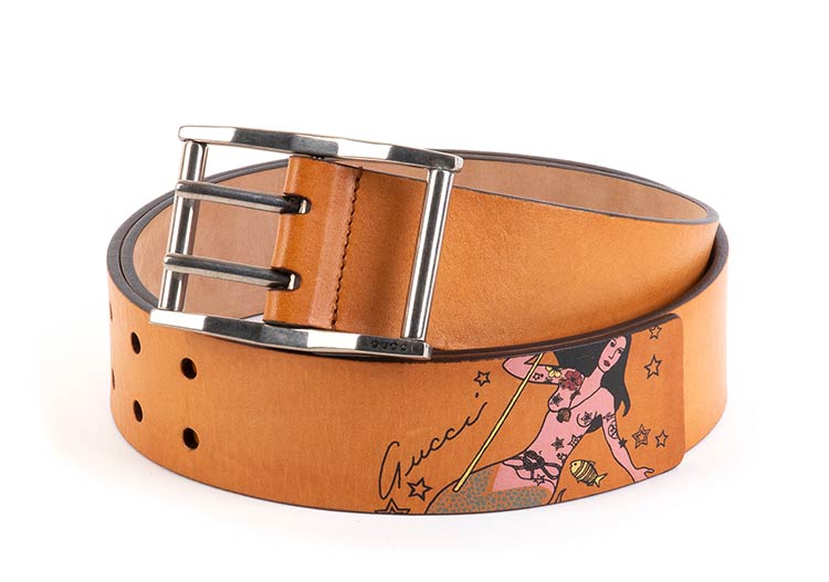 GUCCI  LEATHER BELT 2009  Brown ... 