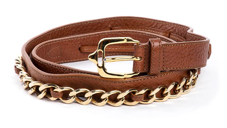 BURBERRY  LEATHER BELT 2010  Brown ... 