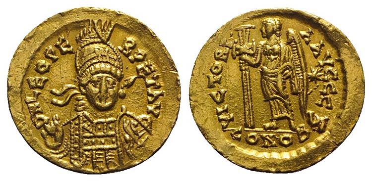 Leo I (457-474). AV Solidus (20mm, ... 