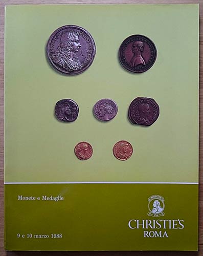 Christies, Monete e Medaglie. ... 