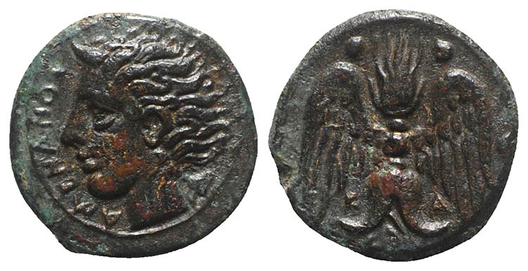 Sicily, Katane, c. 415-404 BC. Æ ... 
