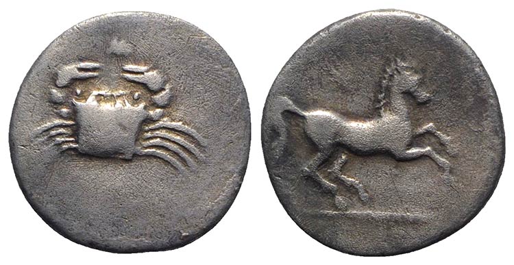 Sicily, Akragas, c. 338-317 BC. AR ... 