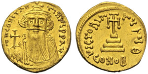 Costante II (641-668), Solido, ... 