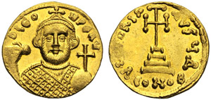 Leonzio (695-698), Solido, Costantinopoli, ... 