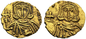 Costantino V con Leone IV (741-775), ... 