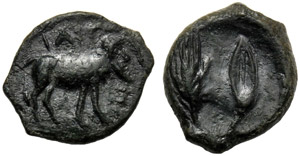 Sicilia, Ietas, Oncia (?), c. 330-260 a.C.; ... 
