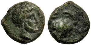 Sicilia, Bronzo, Motya, c. 413-397 a.C.; AE ... 