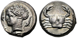 Sicilia, Tetradramma, Motya, c. 405-397 ... 