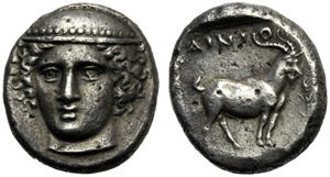 Tracia, Tetradramma, Ainos, c. 374-371 a.C.; ... 