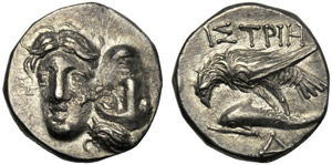 Moesia Inferiore, Dracma, Istros, c. 400-300 ... 