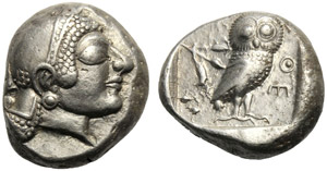 Attica, Tetradramma, Atene, c. 500-485 a.C.; ... 