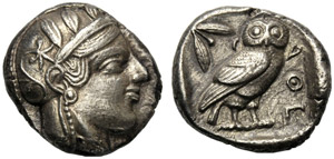Attica, Tetradramma, Atene, c. 465-454 a.C.; ... 