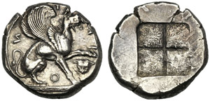 Ionia, Statere, Teos, c. 478-459 a.C.; AR (g ... 