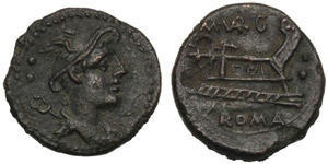 M. Vargunteius, Sestante, Roma, 130 a.C.; AE ... 