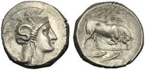 Lucania, Distatere, Thurii, c. 350-300 a.C.; ... 