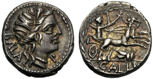 C. Allius Bala, Denario, Roma, 92 a.C.; AR ... 