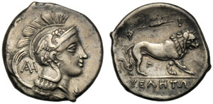 Lucania, Didramma, Velia, c. 305-290 a.C.; ... 